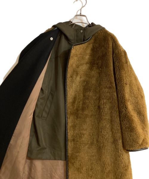 Ameri（アメリ）AMERI (アメリ) ミリタリーレイヤードボアコート オリーブ サイズ:FREEの古着・服飾アイテム