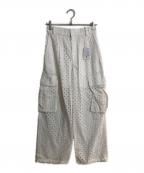 JILL STUARTジルスチュアート）の古着「コットンローンエンブロイダリーパンツ」｜ホワイト