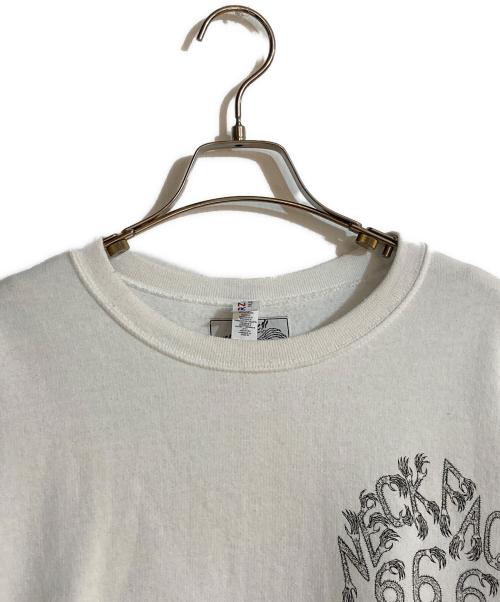 WACKO MARIA（ワコマリア）WACKO MARIA (ワコマリア) NECK FACE CREW NECK SWEATSHIRT/ネックフェイスクルーネックスウェットシャツ ホワイト サイズ:Lの古着・服飾アイテム