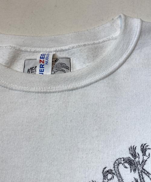 WACKO MARIA（ワコマリア）WACKO MARIA (ワコマリア) NECK FACE CREW NECK SWEATSHIRT/ネックフェイスクルーネックスウェットシャツ ホワイト サイズ:Lの古着・服飾アイテム