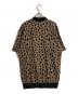 WACKO MARIA (ワコマリア) LEOPARD JACQUARD KNIT POLO SHIRT/レオパードジャガードニットポロシャツ ブラウン サイズ:L：16000円