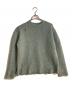 UNUSED（アンユーズド）の古着「3g crew neck damage knit（3gクルーネックダメージニット）」｜グリーン