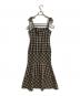 ANDMARY (アンドマリー) Cecily check long dress/セシリーチェックロングドレス ベージュ サイズ:Free 未使用品：7000円