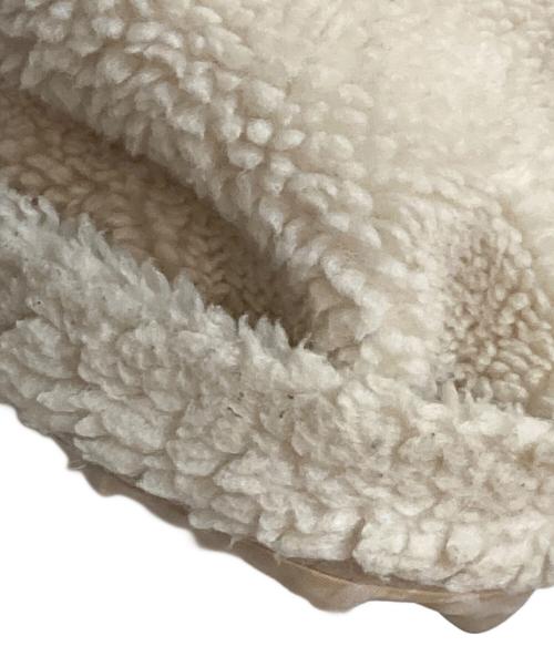 23区（ニジュウサンク）23区 (ニジュウサンク) テディボア ロング アウター ホワイト サイズ:Mの古着・服飾アイテム