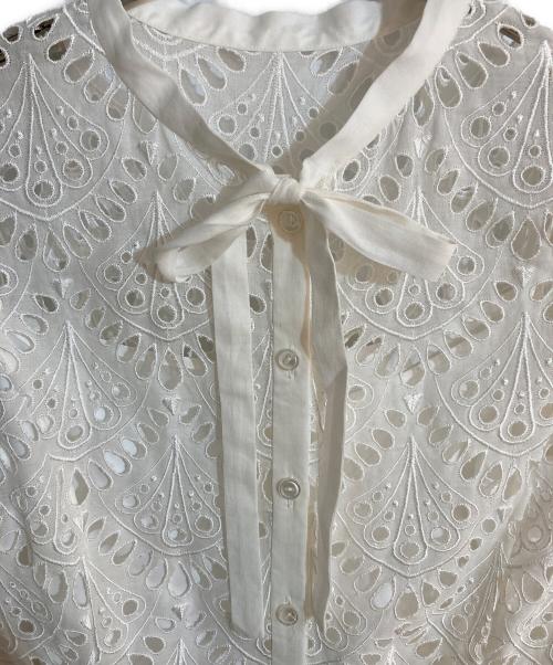 ANAYI（アナイ）ANAYI (アナイ) エンブロイダリーシャツワンピース ホワイト サイズ:Mの古着・服飾アイテム