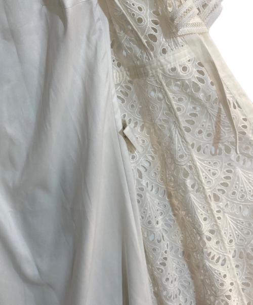 ANAYI（アナイ）ANAYI (アナイ) エンブロイダリーシャツワンピース ホワイト サイズ:Mの古着・服飾アイテム