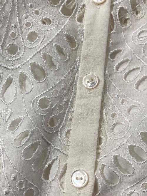 ANAYI（アナイ）ANAYI (アナイ) エンブロイダリーシャツワンピース ホワイト サイズ:Mの古着・服飾アイテム