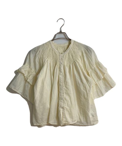 JOURNAL STANDARD（ジャーナルスタンダード）JOURNAL STANDARD (ジャーナルスタンダード) ネックシャーリングブラウス イエロー サイズ:不明の古着・服飾アイテム