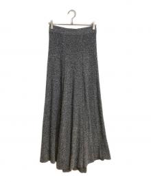 Drawing Numbers（ドローイングナンバーズ）の古着「ミックスヤーンニットスカート」｜グレー