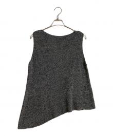 Drawing Numbers（ドローイングナンバーズ）の古着「ミックスヤーンアシメカラーニット」｜グレー