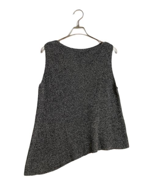 Drawing Numbers（ドローイングナンバーズ）Drawing Numbers (ドローイングナンバーズ) ミックスヤーンアシメカラーニット グレー サイズ:Mの古着・服飾アイテム