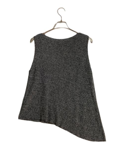 Drawing Numbers（ドローイングナンバーズ）Drawing Numbers (ドローイングナンバーズ) ミックスヤーンアシメカラーニット グレー サイズ:Mの古着・服飾アイテム