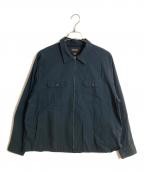 PWAプア）の古着「DRY ZIP-UP SWING SHIRT/ジップアップスイングシャツ」｜グリーン