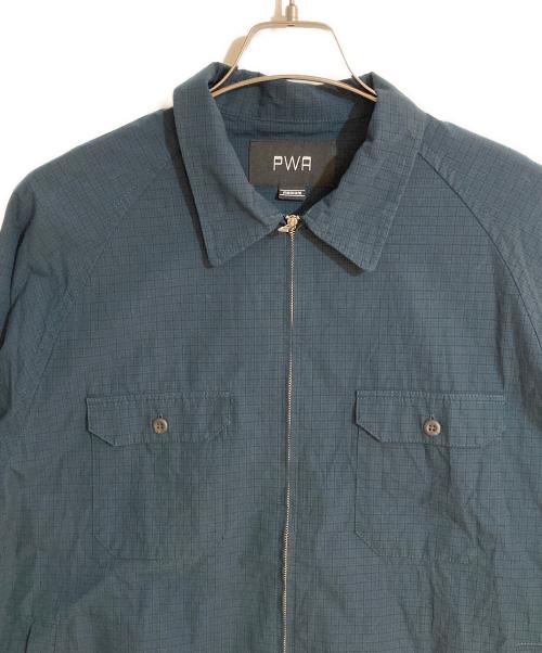 PWA（プア）PWA (プア) DRY ZIP-UP SWING SHIRT/ジップアップスイングシャツ グリーン サイズ:Mの古着・服飾アイテム