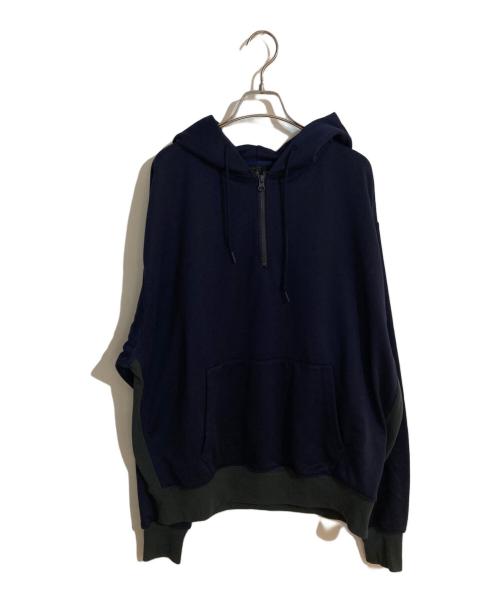 DAIWA PIER39（ダイワ ピア39）DAIWA PIER39 (ダイワ ピア39) TECH SWEAT HALF ZIP HOODIE/ハーフジップフーディー ネイビー サイズ:Ｌの古着・服飾アイテム