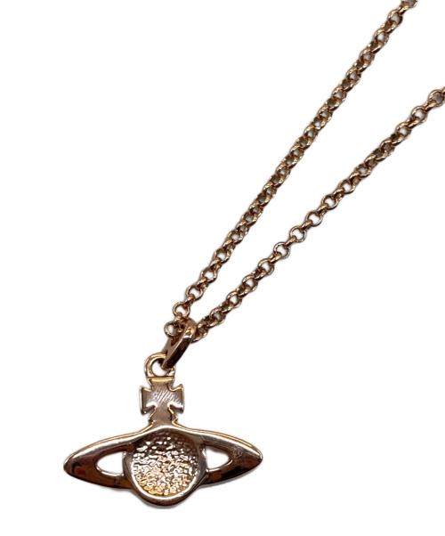 Vivienne Westwood（ヴィヴィアンウエストウッド）Vivienne Westwood (ヴィヴィアンウエストウッド) MINI BAS RELIEF ネックレス ピンクゴールドの古着・服飾アイテム