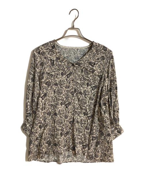 journal standard L'essage（ジャーナルスタンダード レサージュ）journal standard L'essage (ジャーナルスタンダード レサージュ) プリント スキッパーシャツ アイボリー サイズ:不明の古着・服飾アイテム