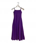 UN3D.アンスリード）の古着「パッドインベーシックフレアキャミワンピース」｜パープル