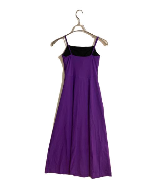 UN3D.（アンスリード）UN3D. (アンスリード) パッドインベーシックフレアキャミワンピース パープル サイズ:Sの古着・服飾アイテム
