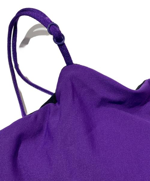 UN3D.（アンスリード）UN3D. (アンスリード) パッドインベーシックフレアキャミワンピース パープル サイズ:Sの古着・服飾アイテム