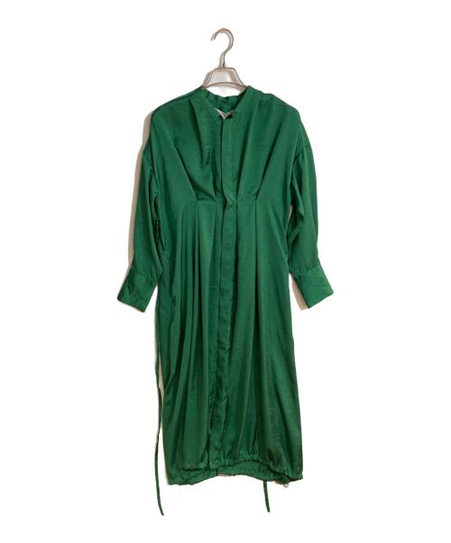 UN3D.（アンスリード）UN3D. (アンスリード) バルーンシャツワンピース グリーン サイズ:FREE 未使用品の古着・服飾アイテム