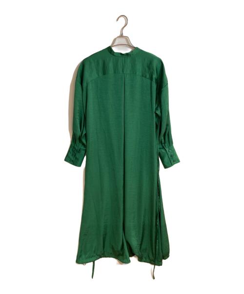 UN3D.（アンスリード）UN3D. (アンスリード) バルーンシャツワンピース グリーン サイズ:FREE 未使用品の古着・服飾アイテム