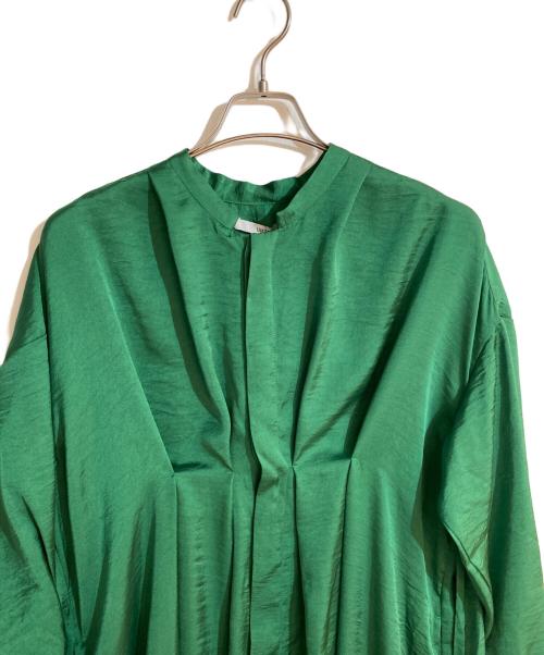 UN3D.（アンスリード）UN3D. (アンスリード) バルーンシャツワンピース グリーン サイズ:FREE 未使用品の古着・服飾アイテム