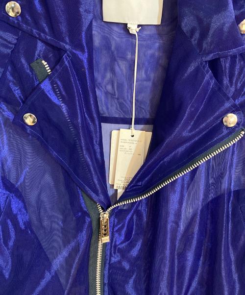 UN3D.（アンスリード）UN3D. (アンスリード) シアーライダースジャケット ブルー サイズ:FREEの古着・服飾アイテム