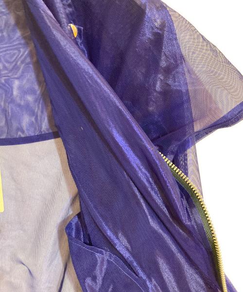 UN3D.（アンスリード）UN3D. (アンスリード) シアーライダースジャケット ブルー サイズ:FREEの古着・服飾アイテム