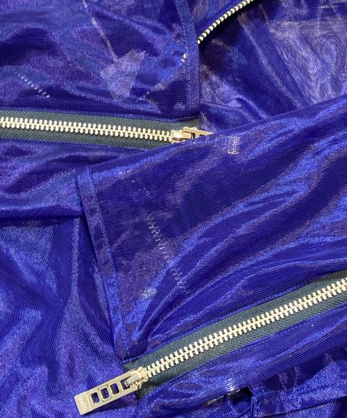 UN3D.（アンスリード）UN3D. (アンスリード) シアーライダースジャケット ブルー サイズ:FREEの古着・服飾アイテム