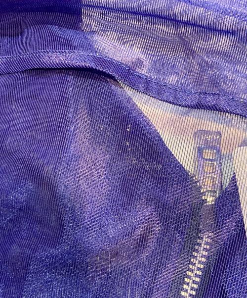 UN3D.（アンスリード）UN3D. (アンスリード) シアーライダースジャケット ブルー サイズ:FREEの古着・服飾アイテム