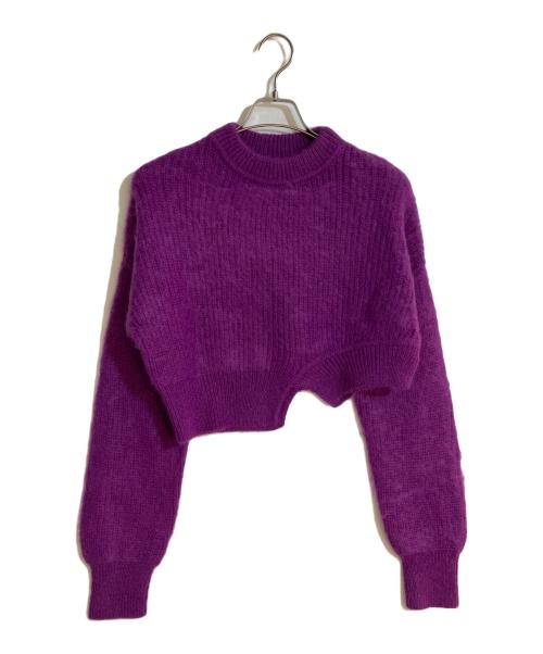 UN3D.（アンスリード）UN3D. (アンスリード) MOHAIR SHORT KT/モヘアショート パープル サイズ:不明の古着・服飾アイテム