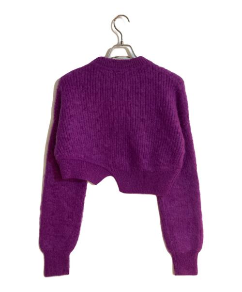 UN3D.（アンスリード）UN3D. (アンスリード) MOHAIR SHORT KT/モヘアショート パープル サイズ:不明の古着・服飾アイテム