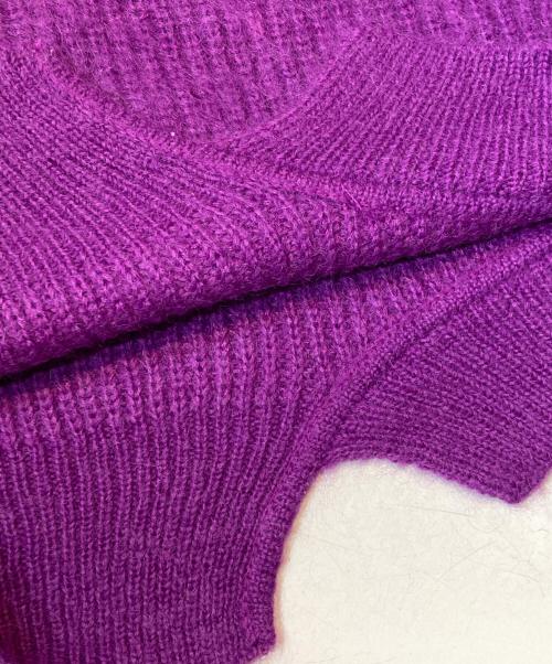 UN3D.（アンスリード）UN3D. (アンスリード) MOHAIR SHORT KT/モヘアショート パープル サイズ:不明の古着・服飾アイテム