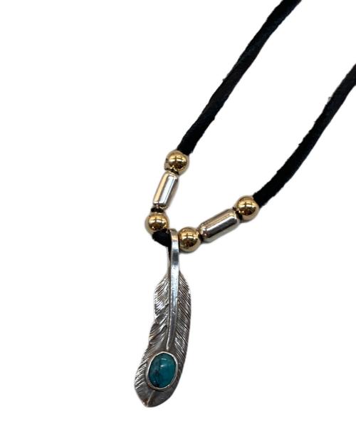 First Arrows（ファーストアローズ）FIRST ARROWS (ファーストアローズ) ターコイズ付きフェザーS 左 シルバーの古着・服飾アイテム