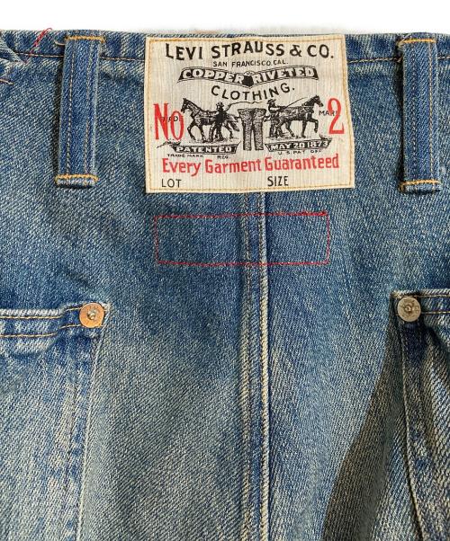 LEVI'S（リーバイス）LEVI'S (リーバイス) COMME des GARCONS JUNYA WATANABE MAN (コムデギャルソンジュンヤワタナベマン) 綿セルヴィッチデニムオーバーオールカスタム インディゴ サイズ:XSの古着・服飾アイテム