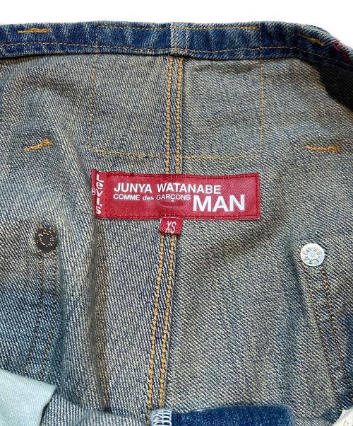 LEVI'S（リーバイス）LEVI'S (リーバイス) COMME des GARCONS JUNYA WATANABE MAN (コムデギャルソンジュンヤワタナベマン) 綿セルヴィッチデニムオーバーオールカスタム インディゴ サイズ:XSの古着・服飾アイテム