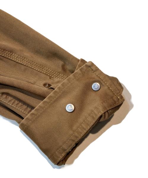 eYe COMME des GARCONS JUNYAWATANABE MAN（アイ コム デ ギャルソン ジュンヤ ワタナベ マン）eYe COMME des GARCONS JUNYAWATANABE MAN (アイ コム デ ギャルソン ジュンヤ ワタナベ マン) CarHartt (カーハート) 綿ウエポン製品染め カバーオール ブラウン サイズ:XSの古着・服飾アイテム