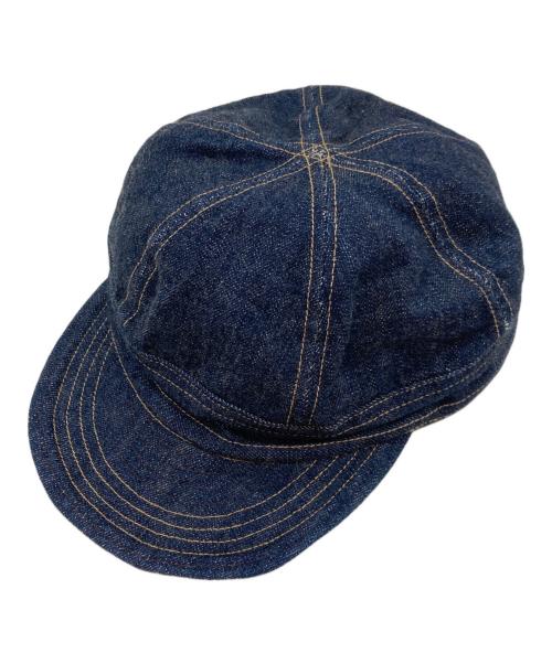one piece of rock（ワンピースオブロック）ONE PIECE OF ROCK (ワンピースオブロック) DENIM CAP SHINER インディゴの古着・服飾アイテム