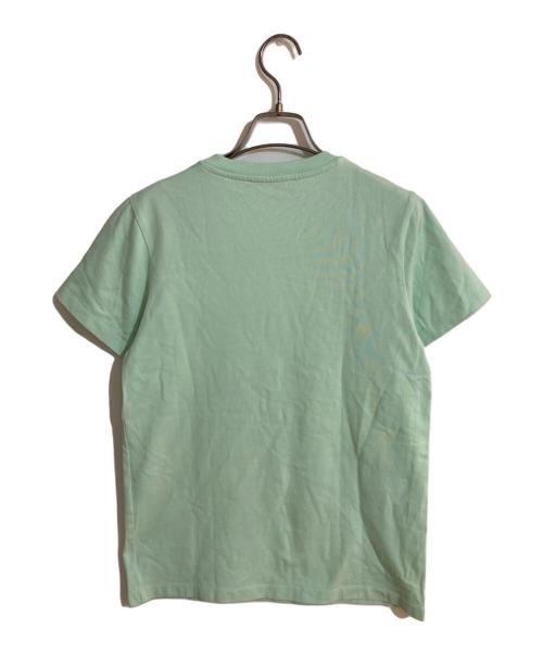 maison kitsune（メゾンキツネ）MAISON KITSUNE (メゾンキツネ) MINI HANDWRI TING CLASSIC TEE-SHIRT 黄緑 サイズ:Sの古着・服飾アイテム