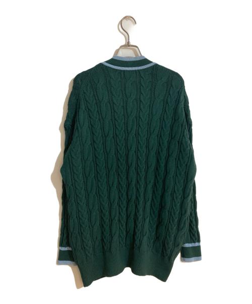 Traditional Weatherwear（トラディショナルウェザーウェア）Traditional Weatherwear (トラディショナルウェザーウェア) コットンニットカーディガン グリーン サイズ:Sの古着・服飾アイテム
