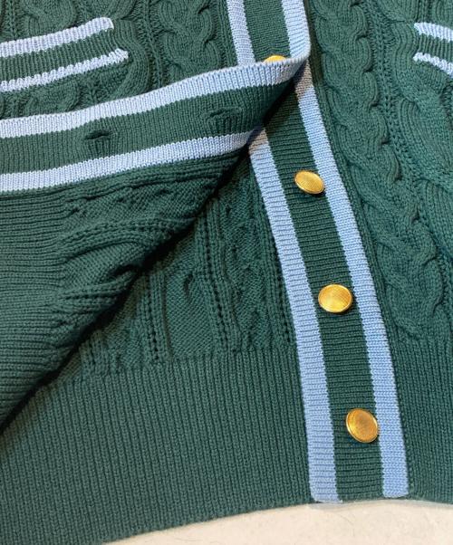 Traditional Weatherwear（トラディショナルウェザーウェア）Traditional Weatherwear (トラディショナルウェザーウェア) コットンニットカーディガン グリーン サイズ:Sの古着・服飾アイテム