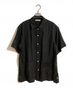 OLD JOE & Co.オールドジョー）の古着「EMBROIDERED HAVANA SHIRTS」｜ブラック