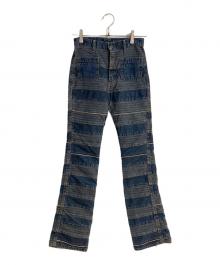 Hysteric Glamour（ヒステリックグラマー）の古着「スクラッチフレアデニムパンツ」｜インディゴ