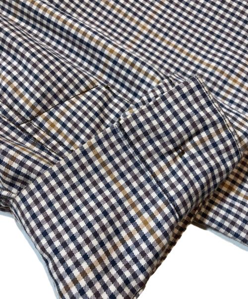 Vivienne Westwood man（ヴィヴィアン ウェストウッド マン）Vivienne Westwood man (ヴィヴィアン ウェストウッド マン) UTILITY SHIRT CHECK ORB PATC ブラウン サイズ:46の古着・服飾アイテム