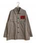 Vivienne Westwood man（ヴィヴィアン ウェストウッド マン）の古着「UTILITY SHIRT CHECK ORB PATC」｜ブラウン