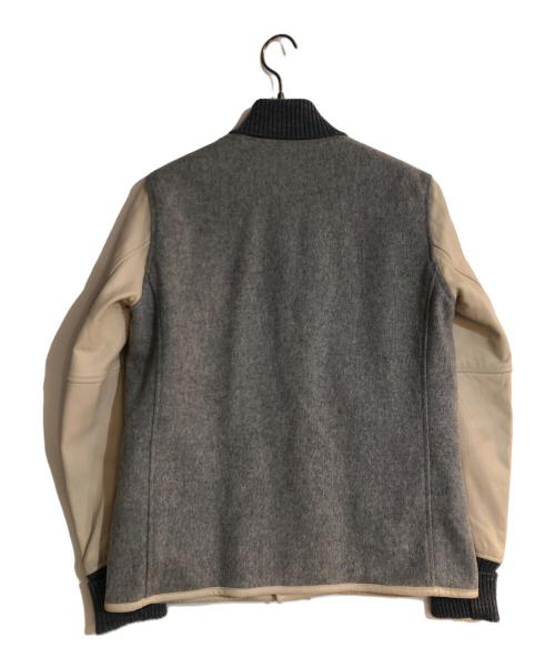 Hysteric Glamour（ヒステリックグラマー）Hysteric Glamour (ヒステリックグラマー) ラムレザースタジアムジャケット グレー サイズ:Sの古着・服飾アイテム