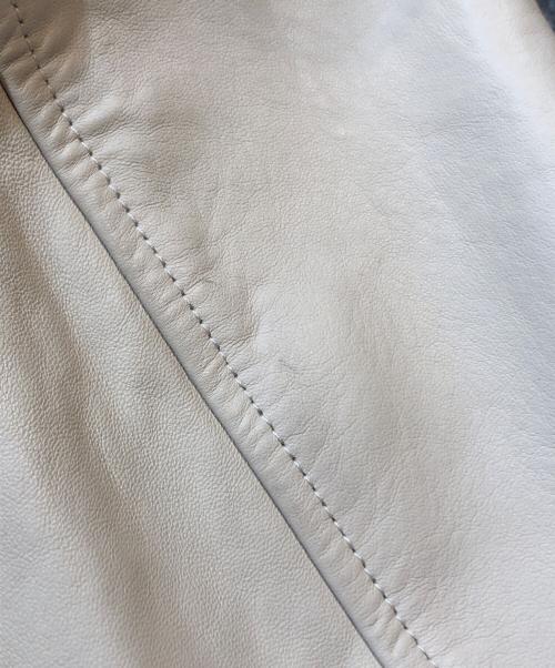 Hysteric Glamour（ヒステリックグラマー）Hysteric Glamour (ヒステリックグラマー) ラムレザースタジアムジャケット グレー サイズ:Sの古着・服飾アイテム