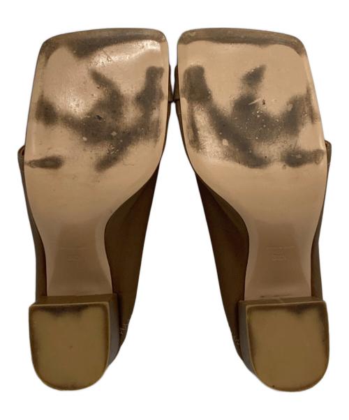 Pippichic（ピッピシック）Pippichic (ピッピシック) スクエアトゥサンダル ブラウン サイズ:23.5㎝の古着・服飾アイテム