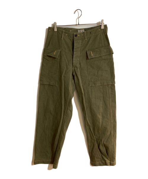 BUZZ RICKSON'S（バズリクソンズ）BUZZ RICKSON'S (バズリクソンズ) MARINE CORPS HERRINGBONE PANT グリーン サイズ:34の古着・服飾アイテム